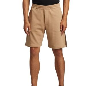ALEXANDER MCQUEEN Logo Tape Shorts Beige